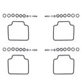 4 carb rebuild repair kits CB550 SC CB650 SC CB700 SC CB7S0 SC nighthawk kit