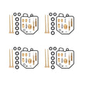 4x Carb repair rebuild kits 80-83 for 18-2574 Honda CB900C CB1000C CB900F