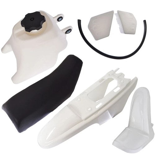 Fits For Yamaha PW50 PY50 PW 50 50cc white Plastic Fender Body Seat Gas Tank Kit