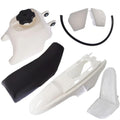 Fits For Yamaha PW50 PY50 PW 50 50cc white Plastic Fender Body Seat Gas Tank Kit