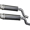 Delkevic 14" Carbon Slip-On Round Mufflers - Kawasaki Ninja 1000 - 11-20 Exhaust