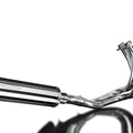 Delkevic Full 2-1 Exhaust 14" Stainless Round Muffler Kawasaki Versys 650 15-21