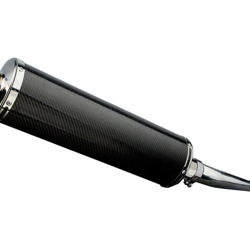 Delkevic 18" Carbon Slip-On Oval Muffler - Suzuki GSF1200 - 95-05 Exhaust