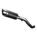 Delkevic 8" Carbon Fiber Slip-On Round Muffler - Kawasaki Z750 - 04-06 Exhaust