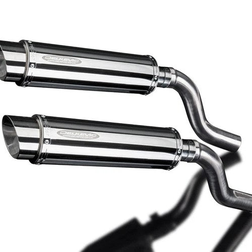 Delkevic 14" Stainless Slip-On Round Mufflers Kawasaki Ninja 1000 11-19 Exhaust