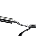 Delkevic Full 2-1 Exhaust 18" Stainless Oval Muffler Kawasaki Ninja 300 - 13-17