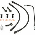 Short Black Stainless Steel Brake Line Kit Clubman Drag Bars CB450K/500/550/750