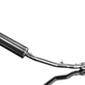 Delkevic 4-1 Stainless Exhaust 18" Carbon Muffler Kawasaki ZRX1100/1200 99-05