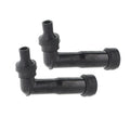 New 2×Spark Plug Boot Cap Cover Resistor XB05F 120 Degree ATV Motorcycle Snow