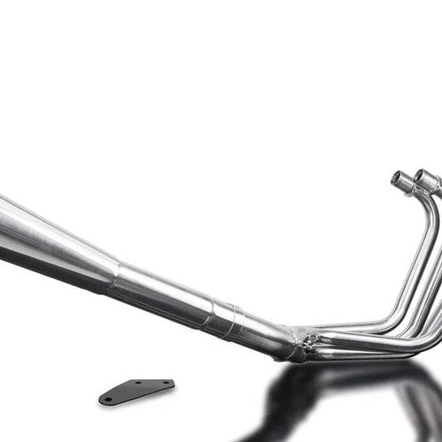 Delkevic 4-1 Exhaust System w/ Megaphone Muffler Kawasaki KZ1000 Ltd 1977-1982