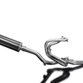 Delkevic 4-1 Exhaust System High Mount 18" Carbon Oval Muffler Honda VFR800