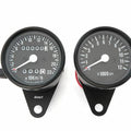 Kmh Mini Speedometer 1400:60 & Tachometer 1:4 - Black
