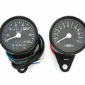 Kmh Mini Speedometer w/ Indicator Lights 1400:60 & Tachometer 1:7 - Black