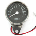 Mini Tachometer - Chrome & Black - 1:4 - LED