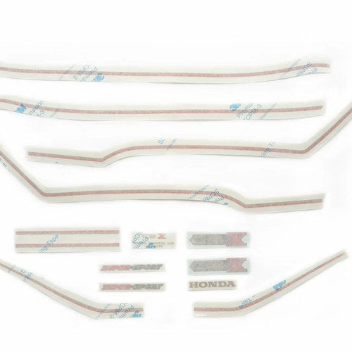 Body Decal Set - Honda Cbx 1979-1980 - For Candy Glory Red & Black Models