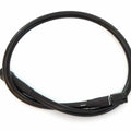 AN3 Black Stainless Steel Braided Brake Line - Zinc Plated Ends - 17"