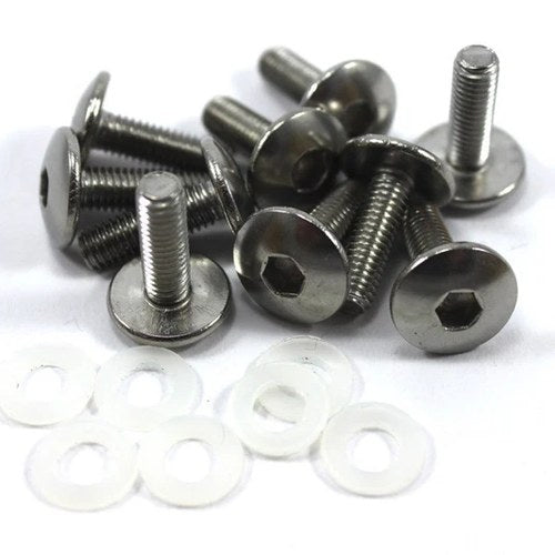 10x Yamaha R1 FZ6R Stainless Fairing Bolts m5 x 16mm Pan Button Head 90111-05034