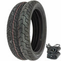 Dunlop D404 Tire Set - Honda CB450 CB500 CB750 - Tires Tube and Rim Strips