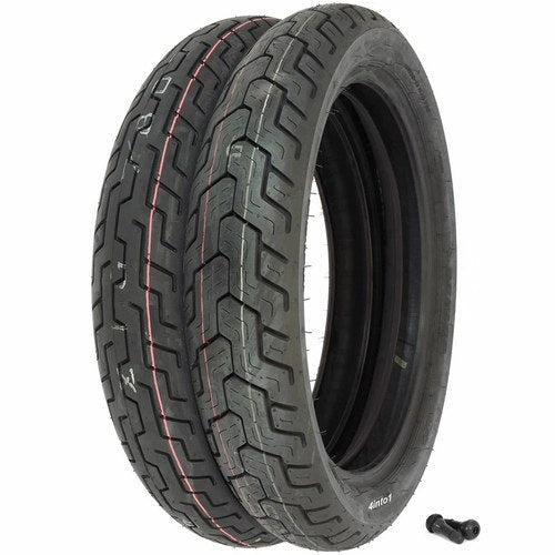 Dunlop D404 Tire Set - Honda CB750F - 1979-1980 - Tires and Valves