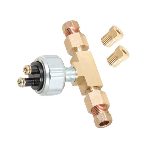 Labwork Hydraulic Brake Light Switch In Line Universal ABS Metal Low Pressure