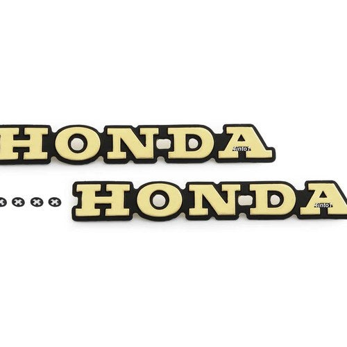 Set of 2 Gas Tank Side Shelter Emblems Badges 87121-371-000 Honda GL1000 75-77