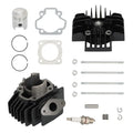 50cc Engine Piston Cylinder Head Top End Kit Fit For Yamaha 1979-2017 PW50 QT50