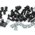 Honda Cbr 600 F2 Black Aluminium Fairing Bolts Clips & Dzus Studs Bolt CBR600F2
