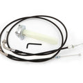 Throttle Cable Set with Chrome Throttle Tube - Honda CB360 CJ360T CL360K
