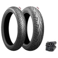 Bridgestone Battlax BT-46 Tire Set Honda CB750A 1976 CB750K 77-78 Tires + Tubes
