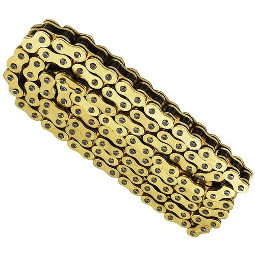 ATV Motorcycle 525 Pitch 120 Links With O-Ring Drive Chain Gold Color 525-120