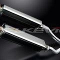 Delkevic 17" Stainless Tri-Oval Mufflers - Honda ST1300 2003-2015 Exhaust