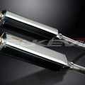 Delkevic 17" Stainless Tri-Oval Mufflers Suzuki GSX-1300R Hayabusa 08-17 Exhaust