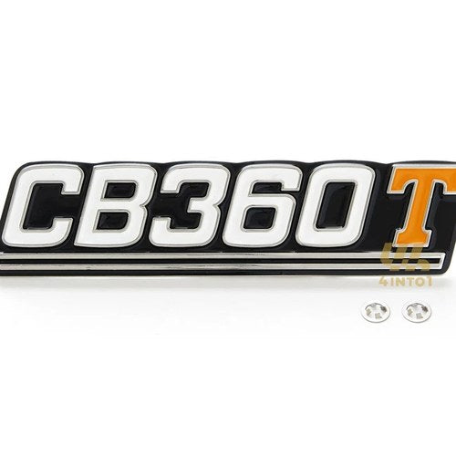 New Side Cover Emblem Badge - Honda CB360 1975 1976 75 76 CB360T Clips