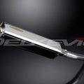 Delkevic Stubby 17" Stainless Tri-Oval Muffler - Suzuki GSX-R750 - 04-05 Exhaust