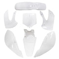 For Kawasaki KX 65 Klx 110 DRZ110 Suzuki RM65 White Plastic Fender Fairing kit