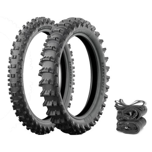 Michelin Starcross 6 Sand Tires Tubes Rim Strips Motocross Honda CR125R 95-07