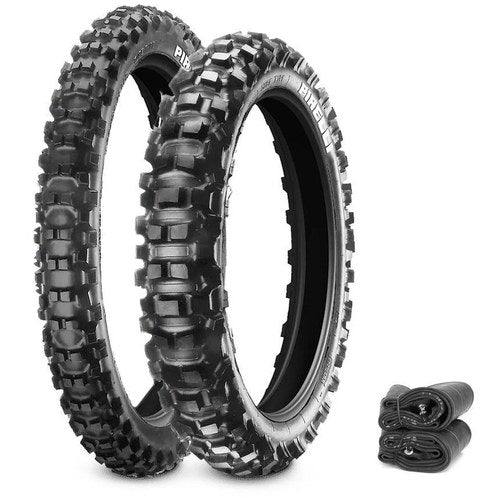 Pirelli Scorpion XC Mid Hard Tires & Tubes Set Motocross Honda CRF250X 04-17