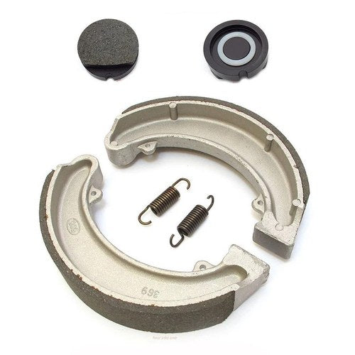 Front and Rear Brake Pads - Honda CB350F CB350G CB360 CB360G CB360T CB400F Shoes