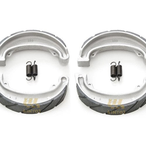 Front and Rear Grooved Brake Shoes - Honda CR250M Elsinore 1973-1976