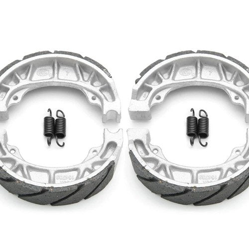 Front and Rear Grooved Brake Shoes - Honda Z50 CL100 CT70 CT90 CB100 CB125
