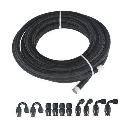 Labwork 6AN Swivel Hose End Fitting Kit 20FT Braided Fuel Hose Line