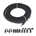 Labwork Black 6AN Swivel Hose End Fitting Kit 20FT Braided Fuel Hose Line
