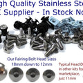 for Suzuki GSX-R125 2017+ Fairing & Screen Stainless Steel Bolt Screw Clip Kit