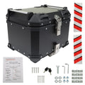 45L Motorcycle Trunk Top Case Scooter Luggage Storage Rear Tour Tail Box Black
