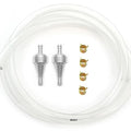 5 Feet 1/4" 6mm Clear Fuel Line Kit with 2 Titanium Aluminum Fuel Filter & Clips