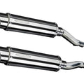 Delkevic 14" Stainless Round Slip-On Exhaust Kawasaki GPZ500S Ninja 500 1987-09