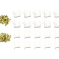 Set of 10 - Motorcycle Wiring Locking Connector Kits 6.3mm - 1/4" Series - 6 Pin