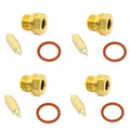 Set of 4 - Genuine Honda 2.5 Float Needle Valves Assembly - 16011-375-004 CB750K