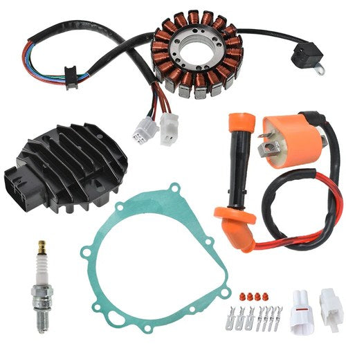 Ignition Coil Spark Plug Regulator Rectifier&Stator For Suzuki LTZ400 2003-2008