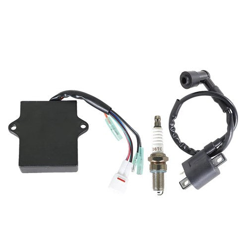Ignition Coil CDI Spark Plug For Yamaha Badger/Grizzly 80 Raptor 80 YFM80